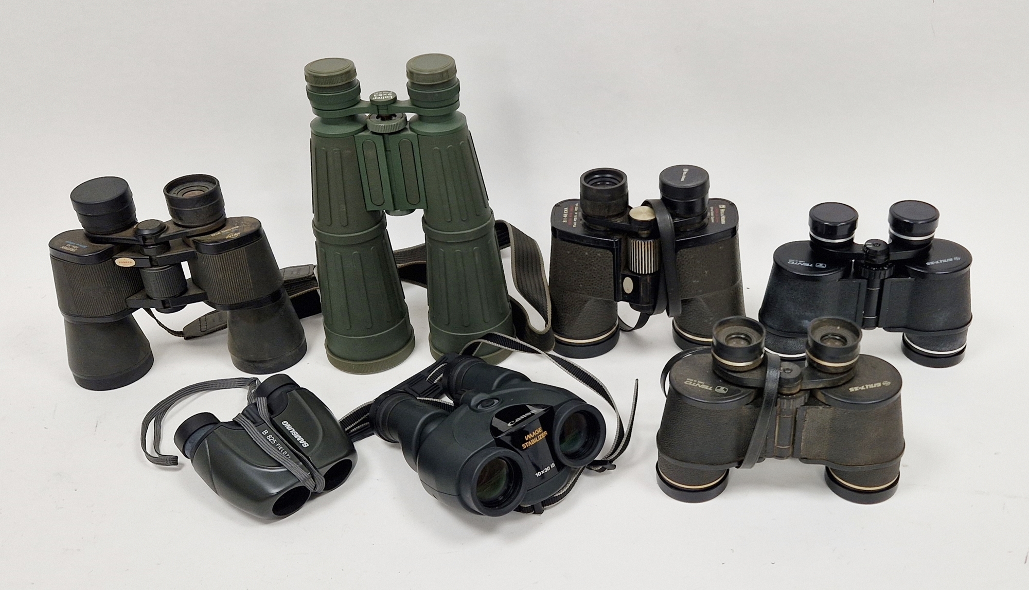 Pair of Bell & Howell binoculars 8x48 EWA, a pair of Tento binoculars, a pair of Canon field