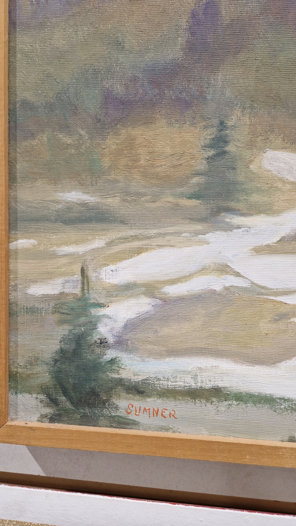Maud Francis Eyston Sumner (1902-1985) Oil on canvas Winter landscape, signed lower left, framed, - Image 85 of 90