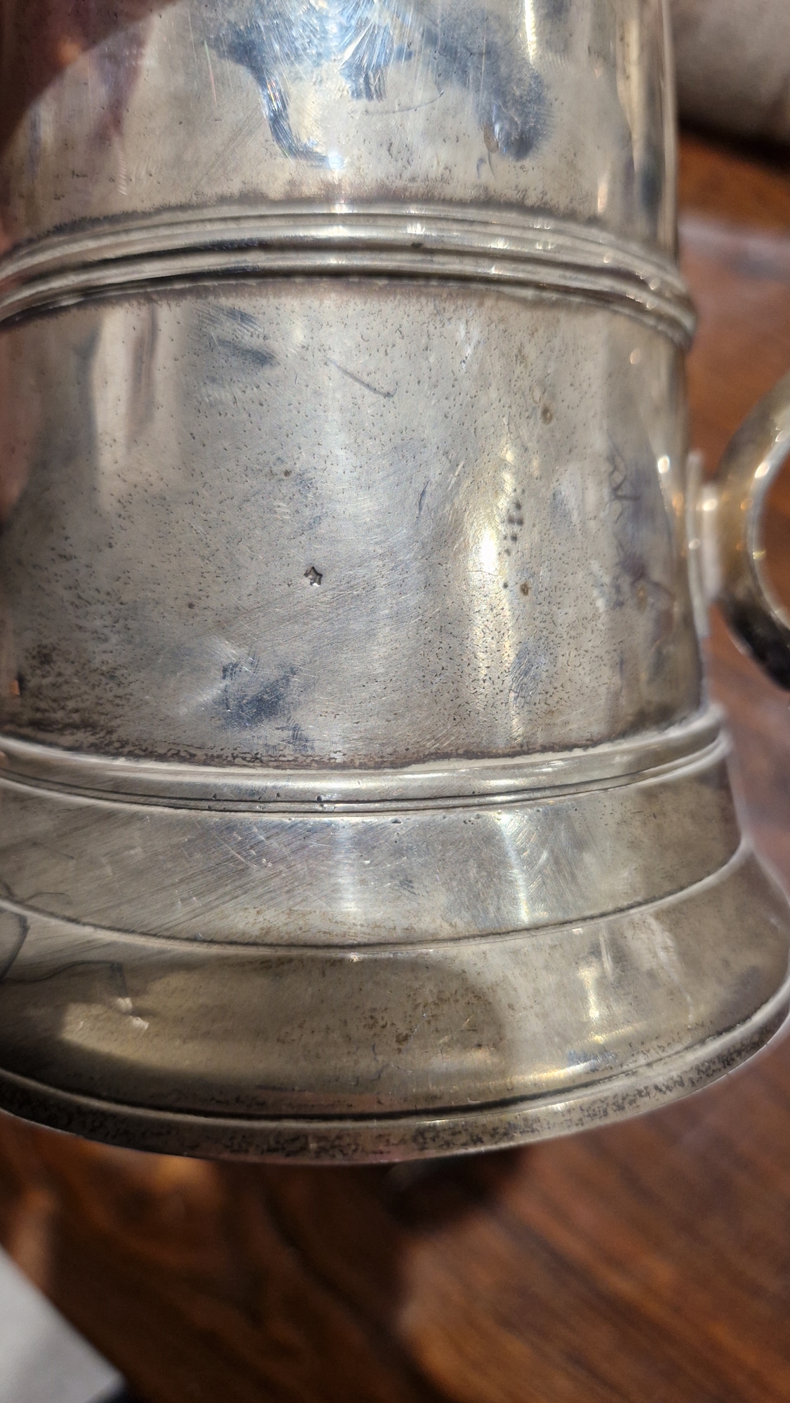 George III silver tankard by Peter & Anne Bateman, London 1797, of cylindrical form with moulded - Image 15 of 21