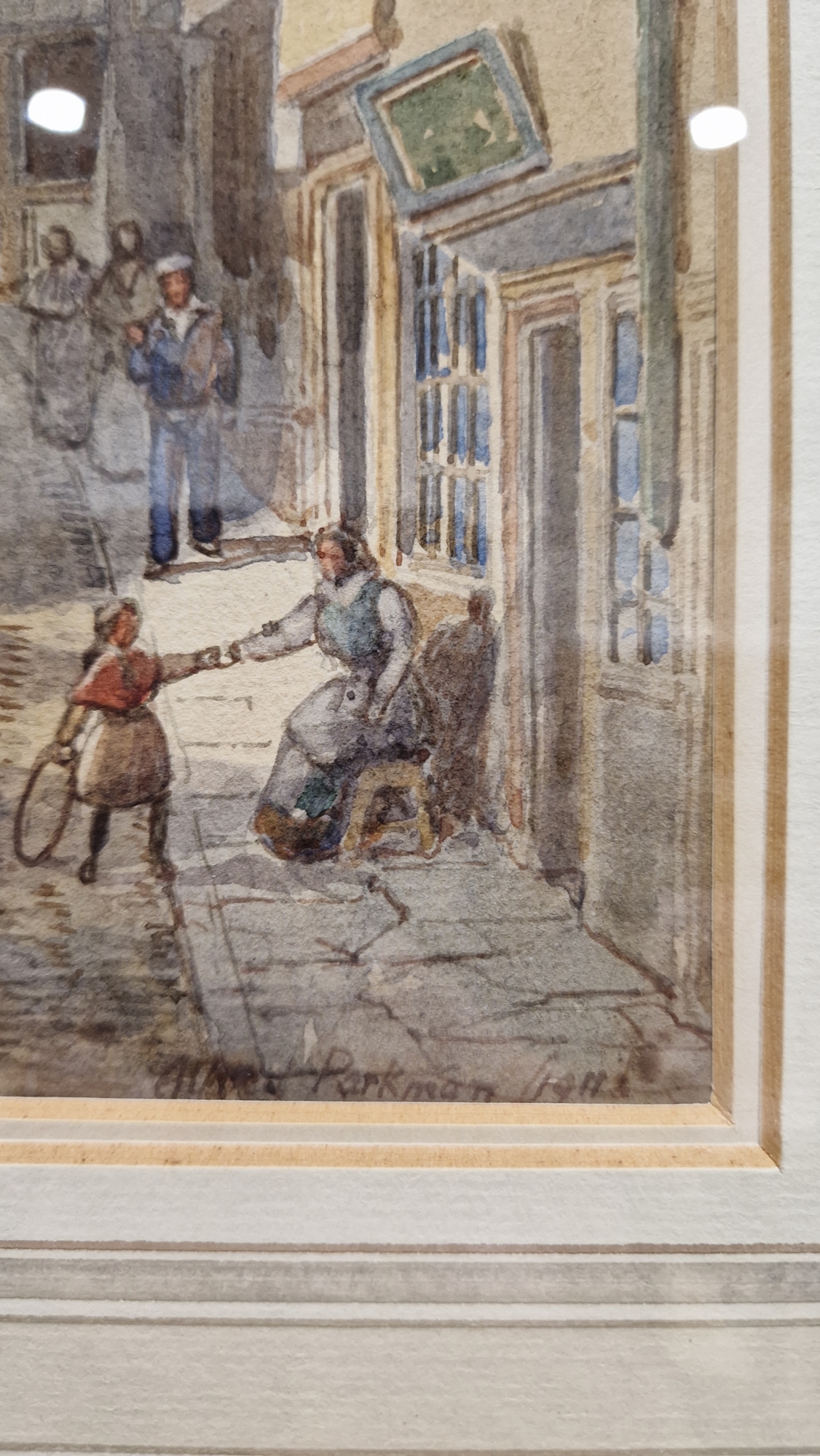 Alfred Edward Parkman (1852-1930) Two watercolours "Pithay, Bristol", street scene, signed and dated - Image 12 of 34