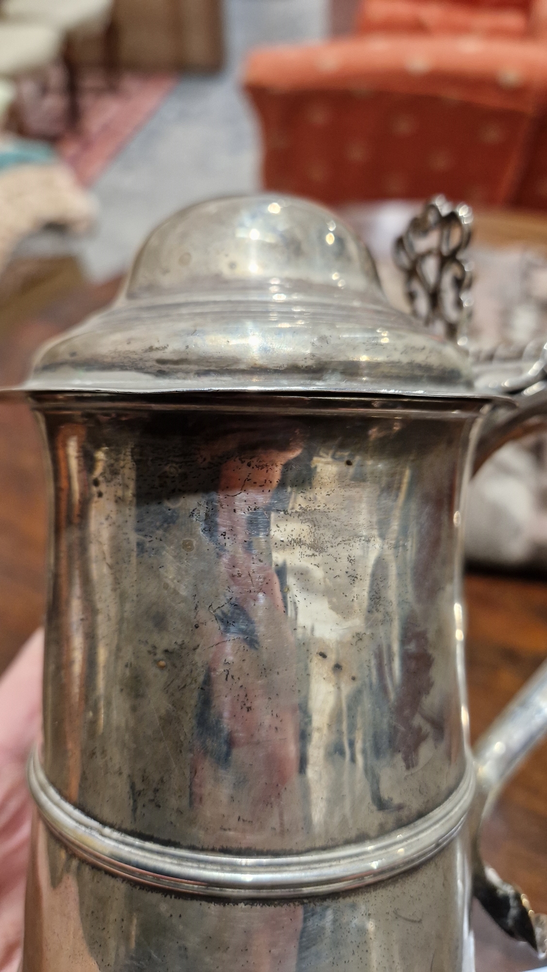 George III silver tankard by Peter & Anne Bateman, London 1797, of cylindrical form with moulded - Image 9 of 21