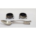 William IV Irish silver serving spoon, hallmarked Dublin, 1831, makers marks for Philip Weekes, a