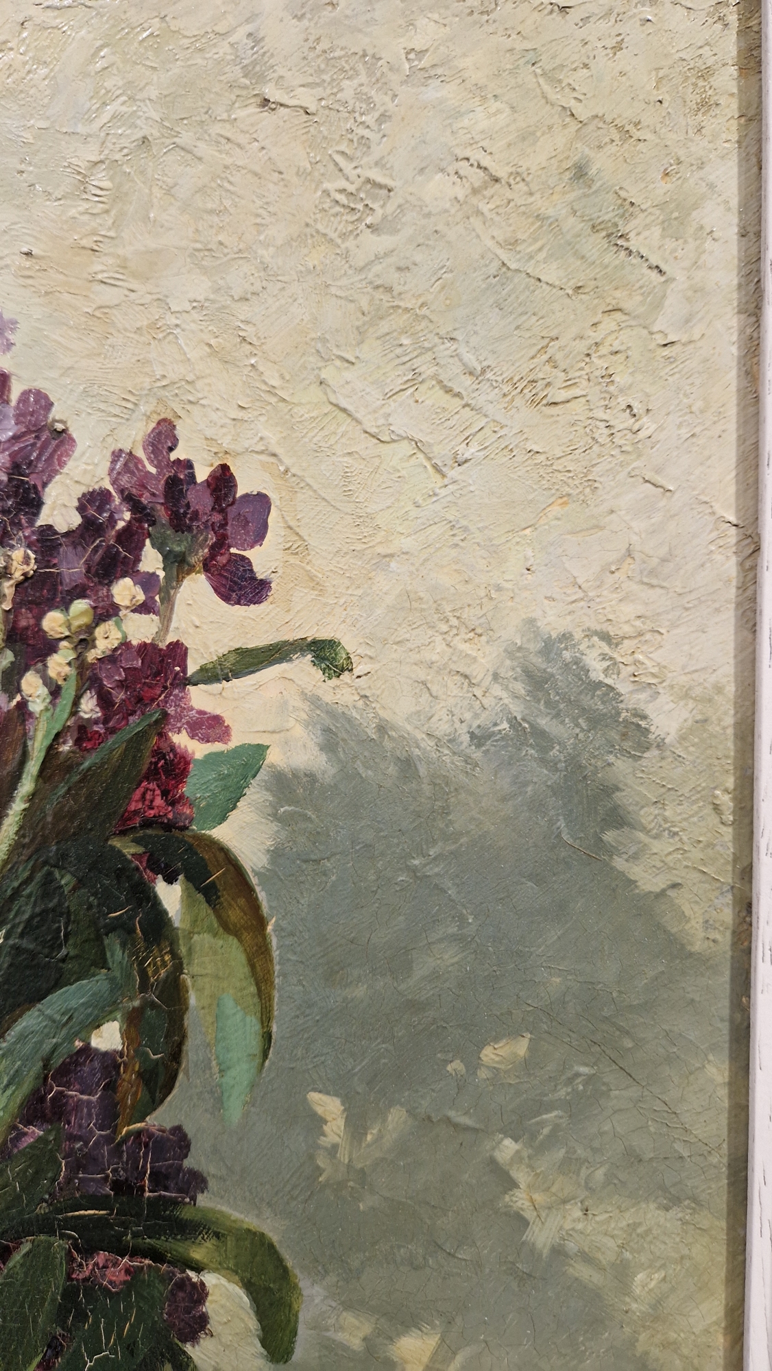 Lengo? (19th century) Oil on panel Still life, bunch of flowers, signed and dated '75, Paris top - Image 12 of 18