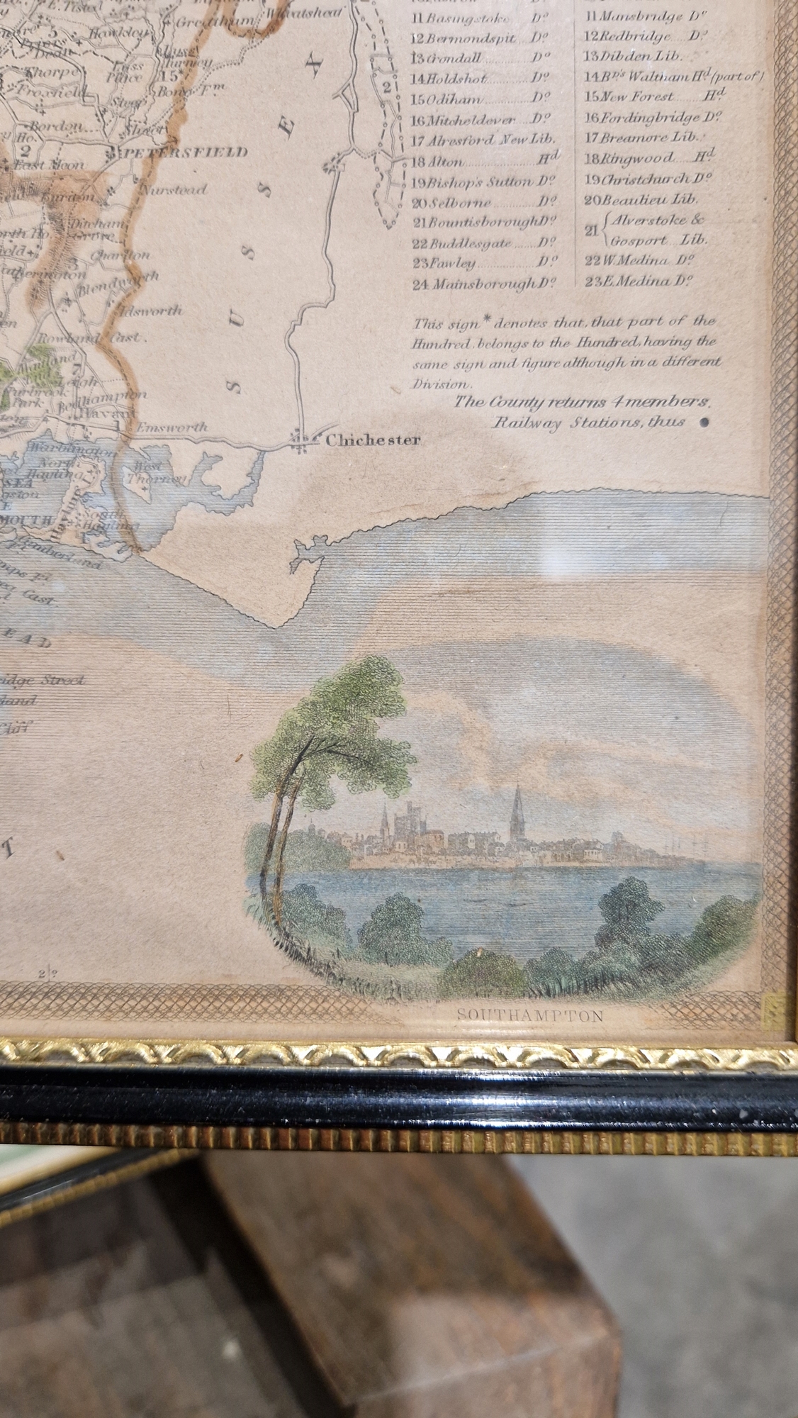 John Speed, 'Wilshire', John Sudbury & George Humble, 17th century hand coloured engraved map of - Image 30 of 33