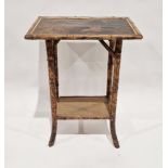 Victorian bamboo chinoiserie occasional table, 72cm x 55cm x 40cm