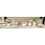 Group of Poole pottery vases and tablewares, various printed and impressed factory marks, all