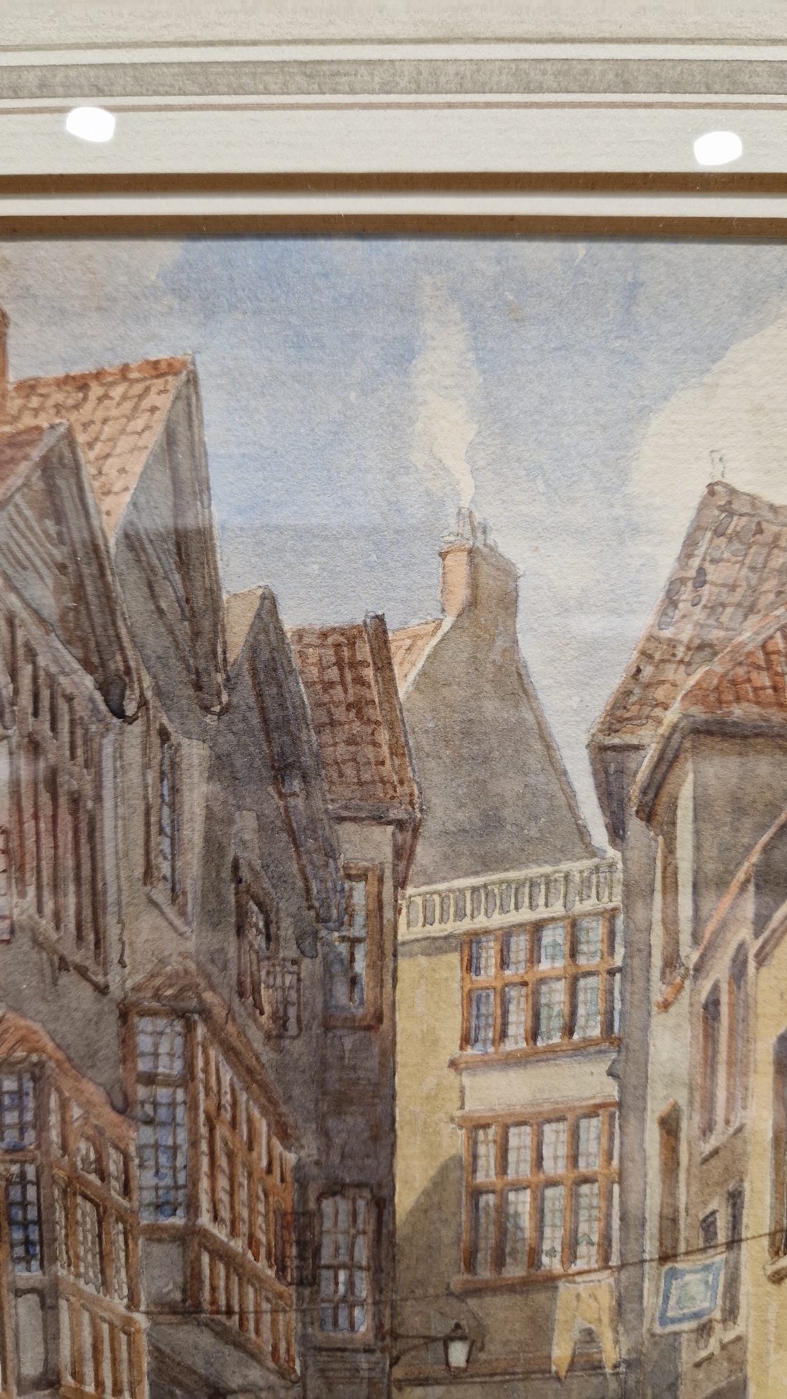 Alfred Edward Parkman (1852-1930) Two watercolours "Pithay, Bristol", street scene, signed and dated - Image 7 of 34