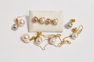 Collection of pearl earrings