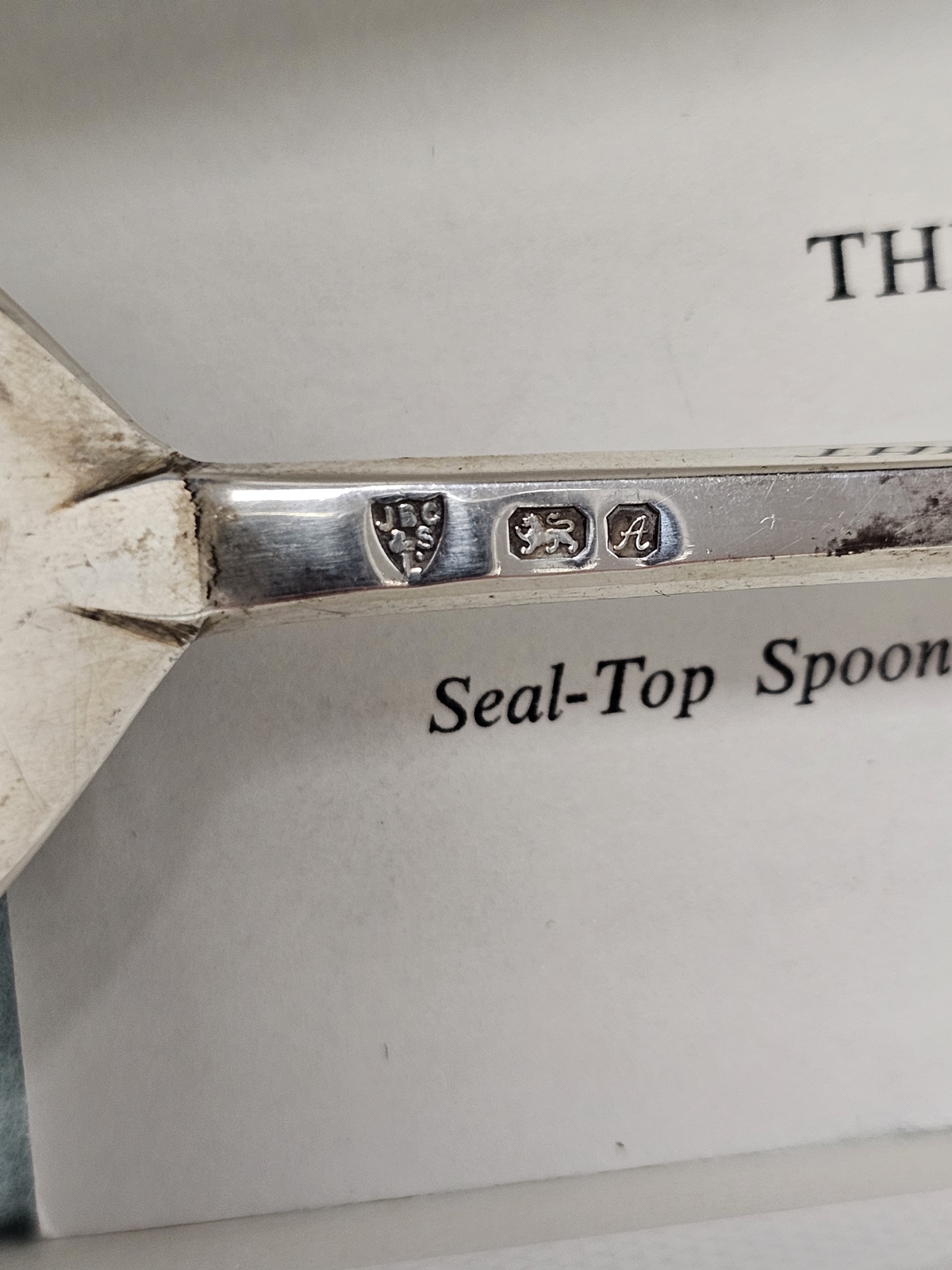 A silver replica of The Leicester Spoon, approximately 17.7cm long, J B Chatterley & Sons Ltd, - Image 3 of 6