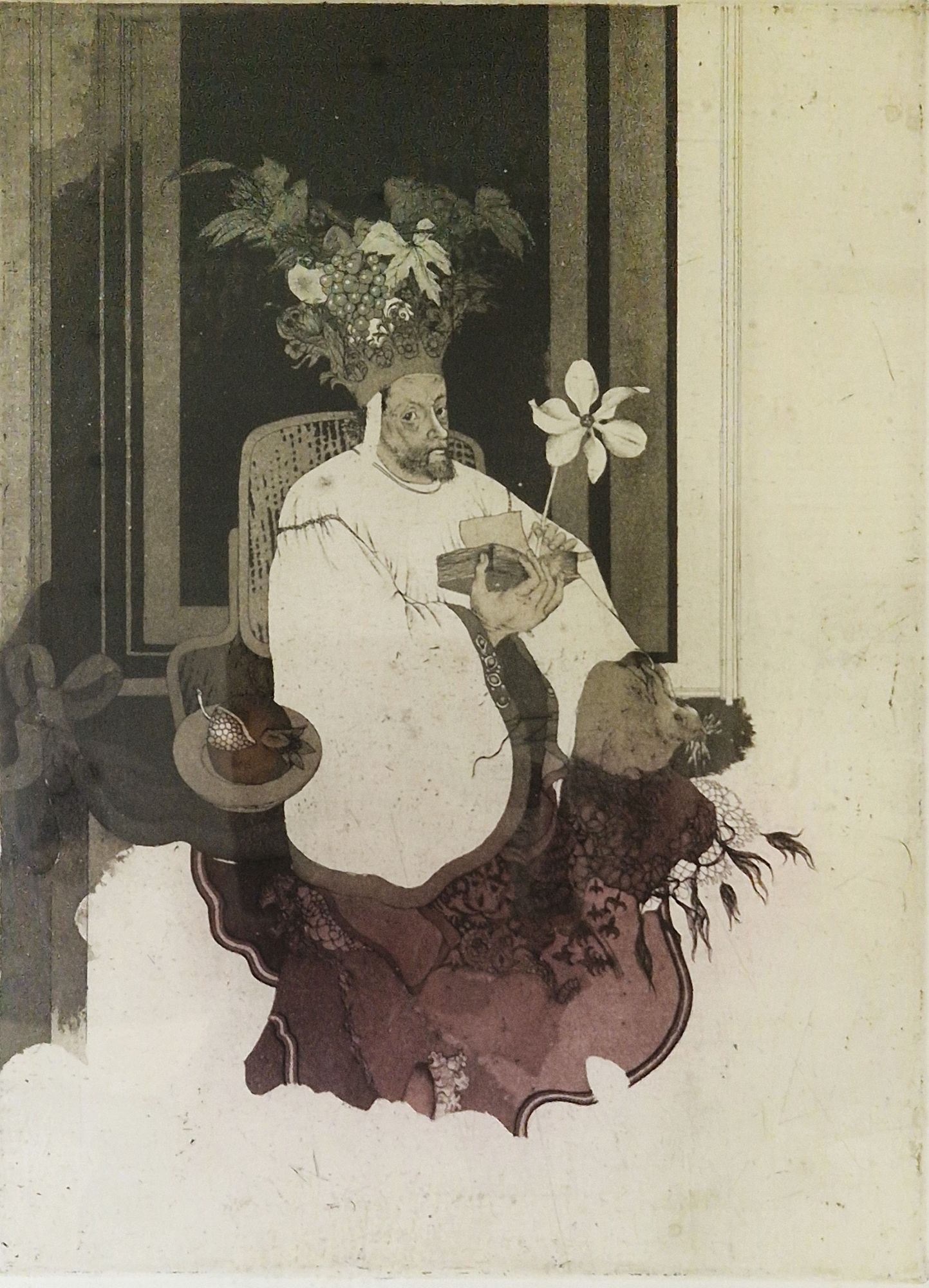 Eva Haskova (b. 1946) Etching and aquatint in colours "King Charles", limited edition numbered 32/ - Image 2 of 7