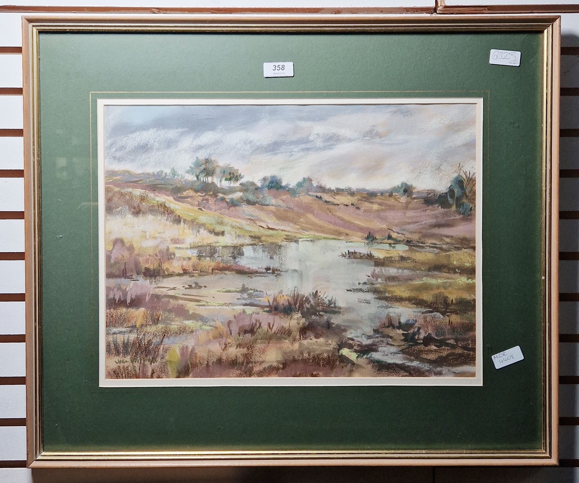 Joan Wilford (20th century) Pastel on paper "Deep Moor near Pilley", signed lower left, framed and - Bild 5 aus 5