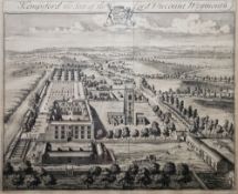 After John Kipp Engraving "Kempsford the seat of Lord Viscount Weymouth", a topographical study,