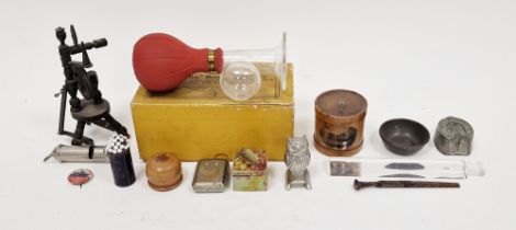 Mauchline Ware Ferry at Windermere cylindrical box and cover, a collection of early 20th century