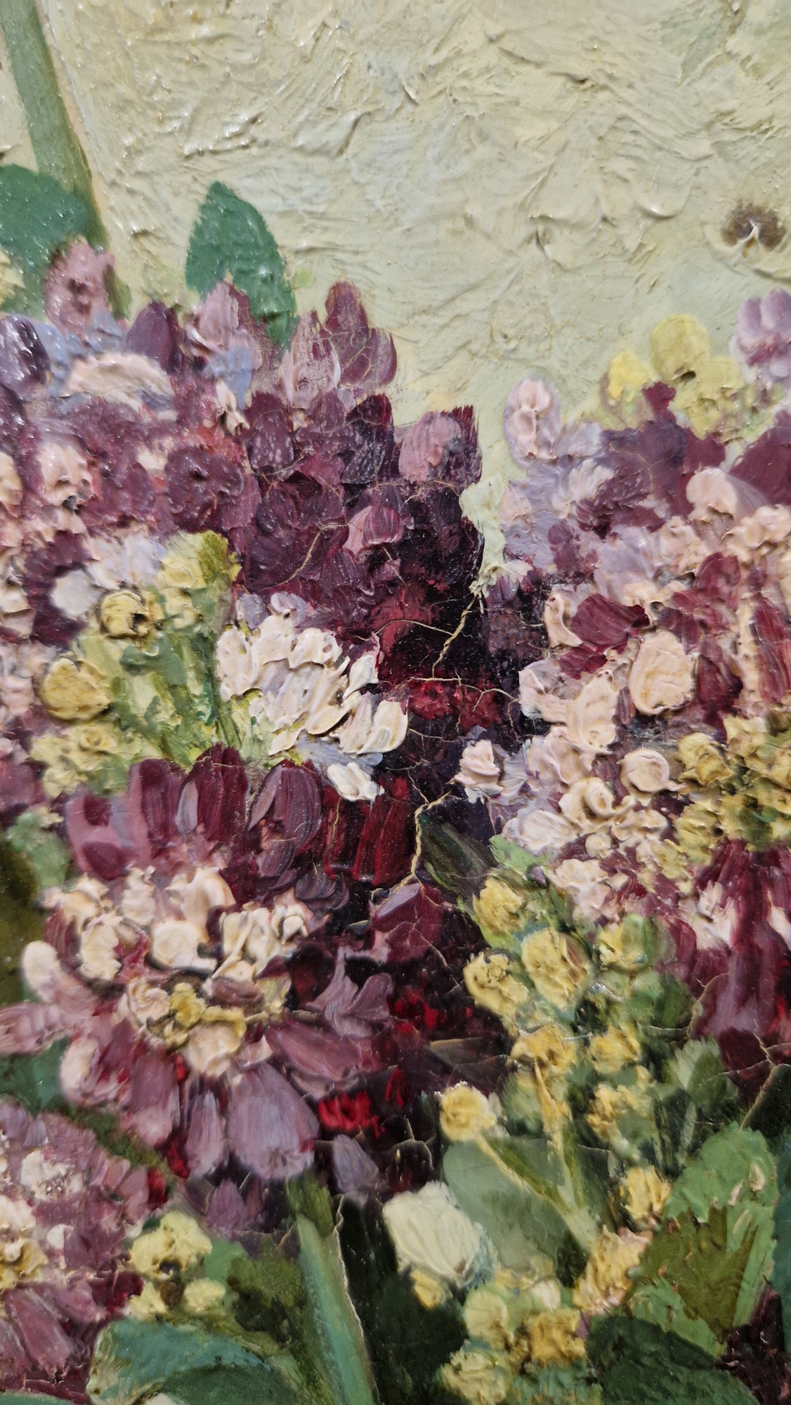 Lengo? (19th century) Oil on panel Still life, bunch of flowers, signed and dated '75, Paris top - Image 18 of 18