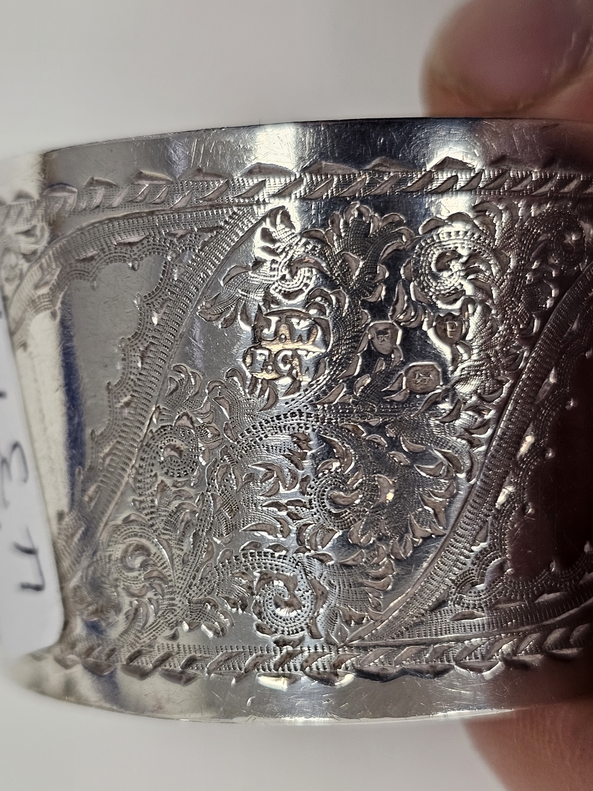 George V Silver Jubilee commemorative silver napkin ring by Asprey & Co Ltd, London 1935, of plain - Image 6 of 7