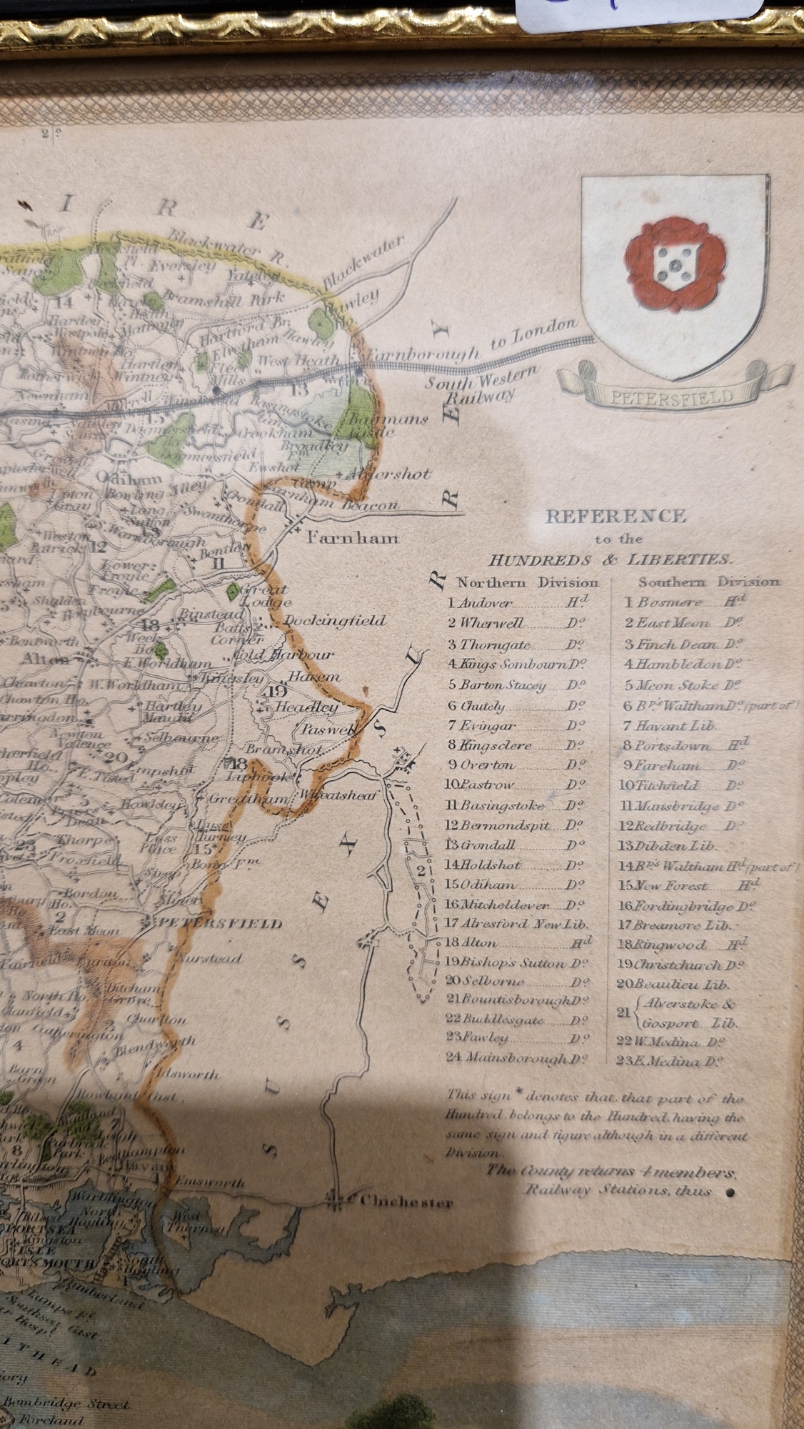 John Speed, 'Wilshire', John Sudbury & George Humble, 17th century hand coloured engraved map of - Image 29 of 33