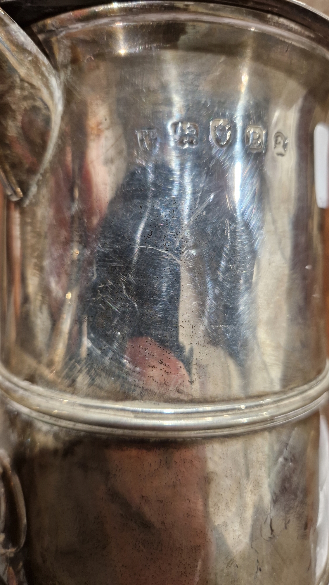 George III silver tankard by Peter & Anne Bateman, London 1797, of cylindrical form with moulded - Image 6 of 21