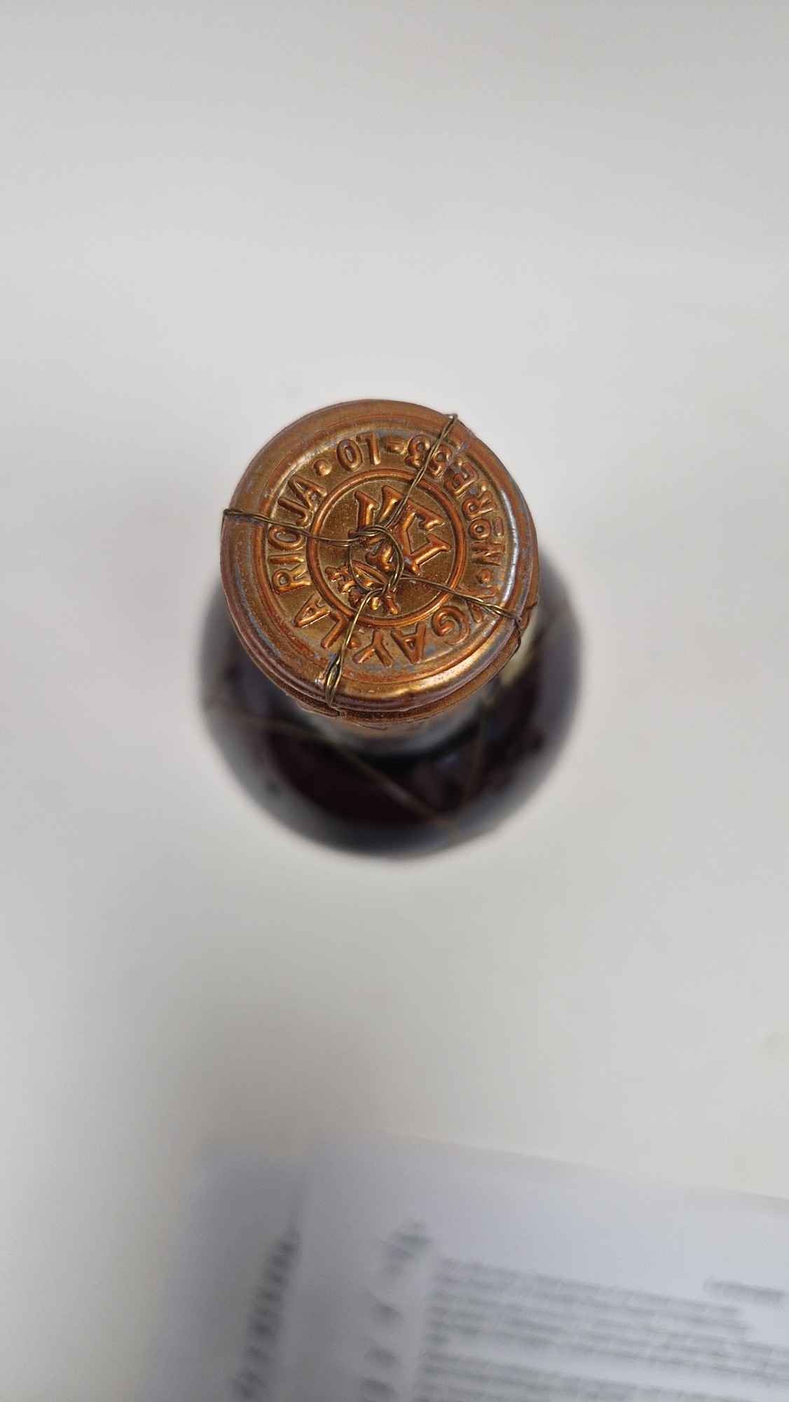 Bottle of Bodegas Marques de Murrieta Castillo Ygay Gran Reserva 1962 rioja (low neck)  Condition - Image 4 of 5