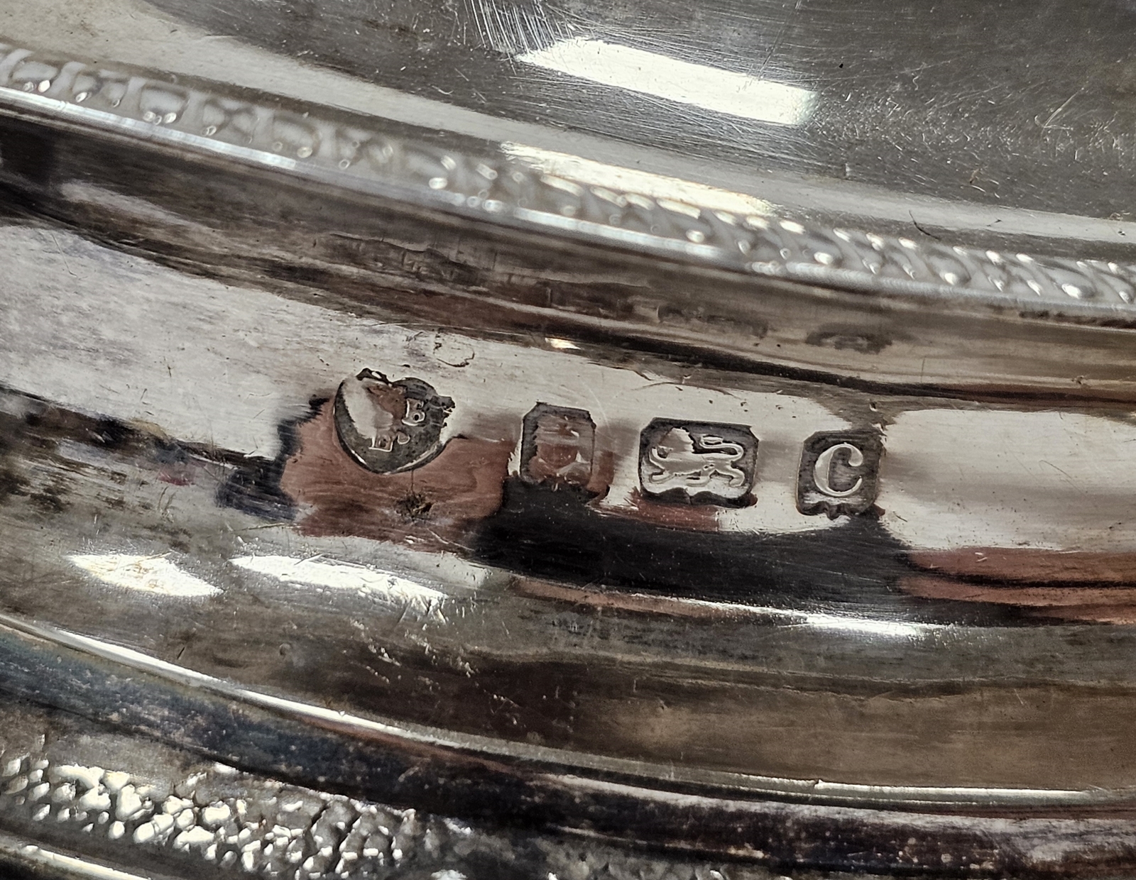 Edwardian silver teapot and sugar bowl by Williams Ltd, Birmingham 1903, both of oval form with - Image 3 of 5