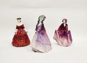 Three Royal Doulton bone china figures of ladies, comprising 'The Paisley Shawl' HN1YOY, reg no.