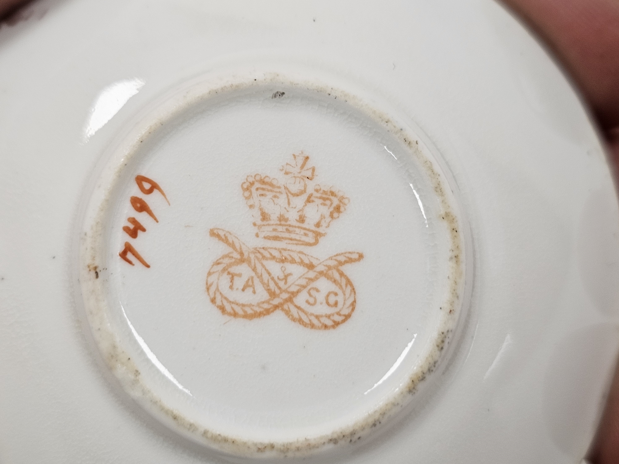 Various English porcelain miniature teawares and a Continental porcelain miniature figure of a lady, - Image 7 of 7