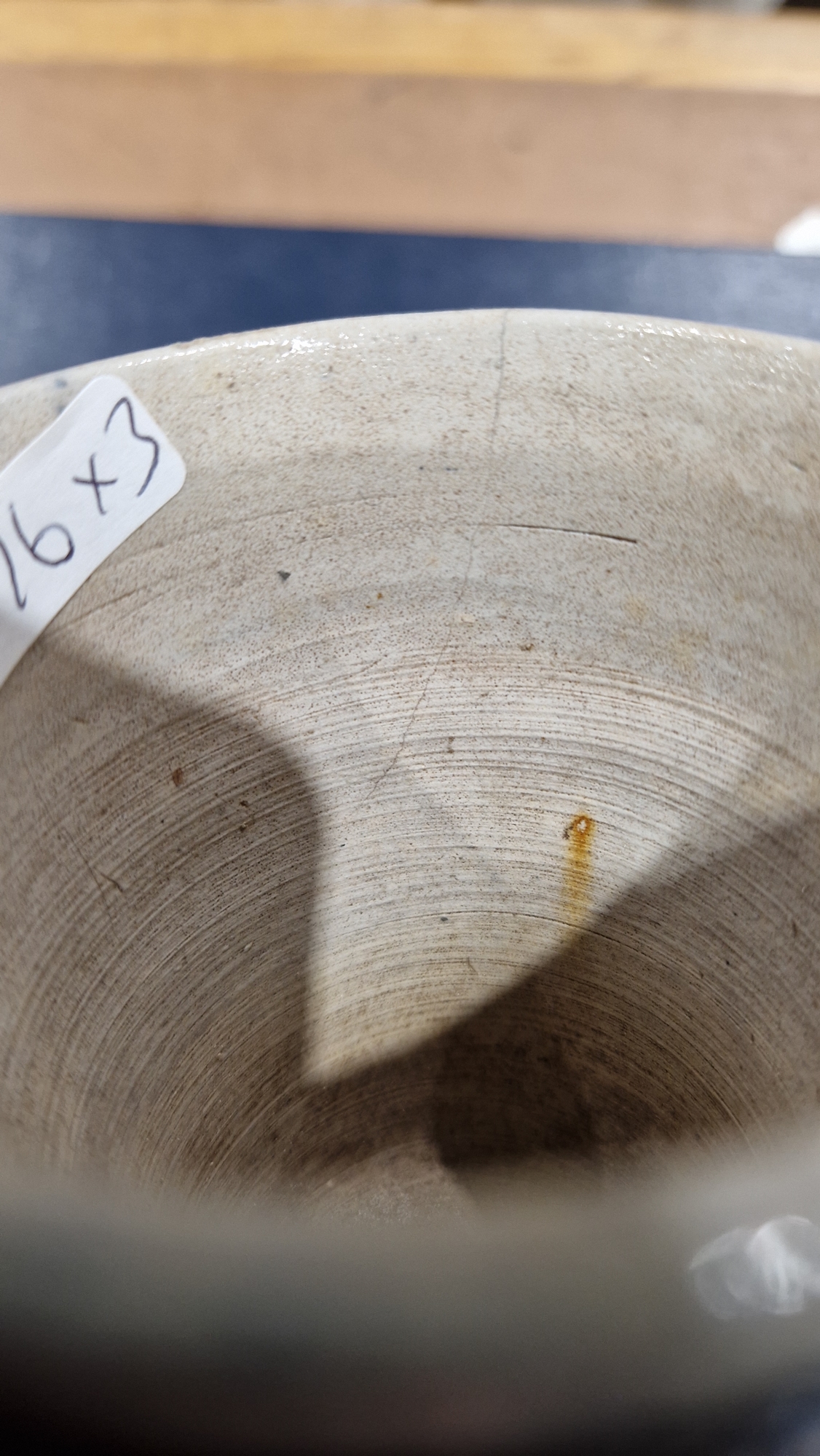 19th century German saltglaze stoneware friendship beaker, impressed shape no. 483, 11.5cm high ( - Image 15 of 24