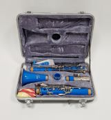 Clarinet marked 'Odyssey', in fitted carrying case made by Rico Royale