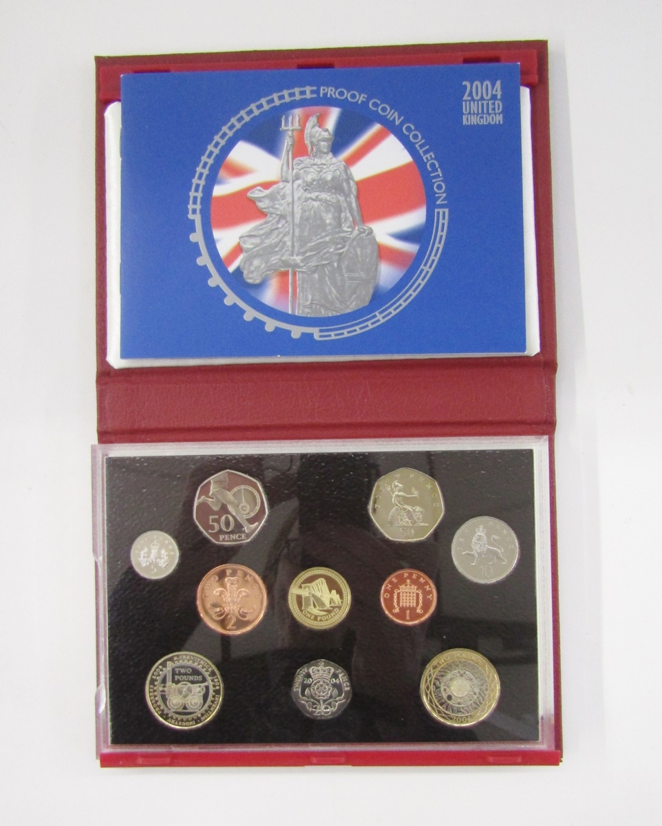 United Kingdom proof sets (9), 1983, 1988, 1990 x 2, 1996, 2001, 2002, 2003 and 2004. - Image 9 of 9