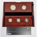 LOT WITHDRAWN Sovereign 2015 five coin gold proof coin set, fifth portrait first edition, Five