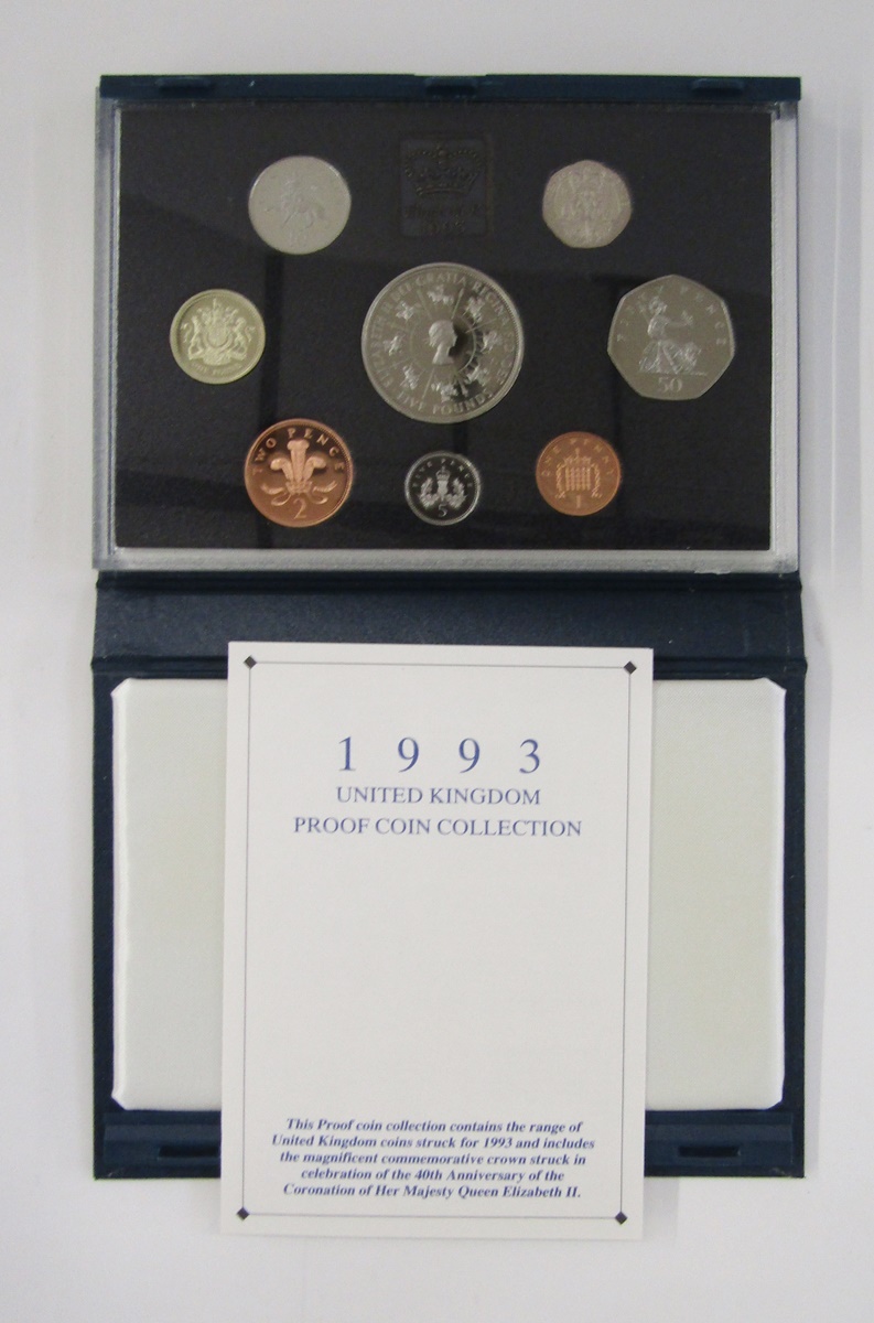 United Kingdom proof sets (10), 1989 x 3, 1992 x 2, 1993 x 2, 1994 x 2, 1997 x 1 - Image 5 of 10
