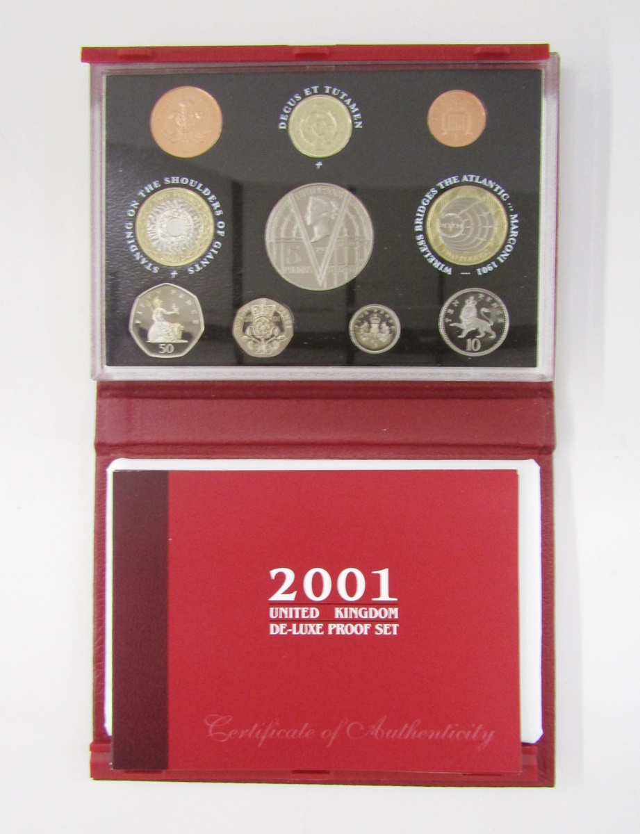 United Kingdom proof sets (9), 1983, 1988, 1990 x 2, 1996, 2001, 2002, 2003 and 2004. - Image 6 of 9