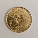 Elizabeth II half sovereign 1982