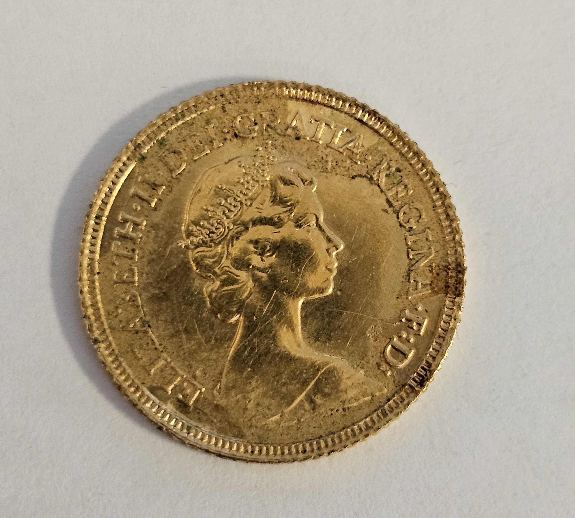 Elizabeth II half sovereign 1982 - Image 2 of 2