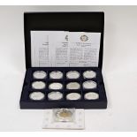 Westminster coin collection to commemorate Queen Elizabeth II's 80th birthday, consisting of 12