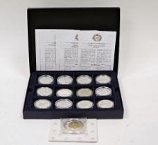Westminster coin collection to commemorate Queen Elizabeth II's 80th birthday, consisting of 12