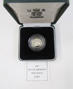 Silver proof Piedfort coins (5), 1989 £2 set of Bill and Claim of Rights, D-Day 50p commemorative,