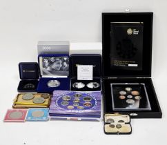 2008 proof set 'Royal Shields of Arms' with certificate, no.8656, 2007 brilliant uncirculated set £2