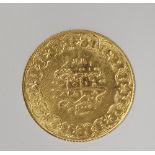 Gold 500 Kurus Abdul Hamid II coin, struck in Constantinople Ottoman Empire, c.1901, weighing