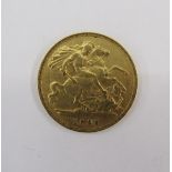 Edwardian half sovereign 1903