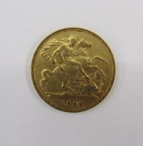 Edwardian half sovereign 1903