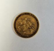 George III (1760-1820) sovereign, 1820, head right, date below, closed 2 rev St George and dragon