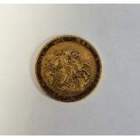 George III (1760-1820) sovereign, 1820, head right, date below, closed 2 rev St George and dragon