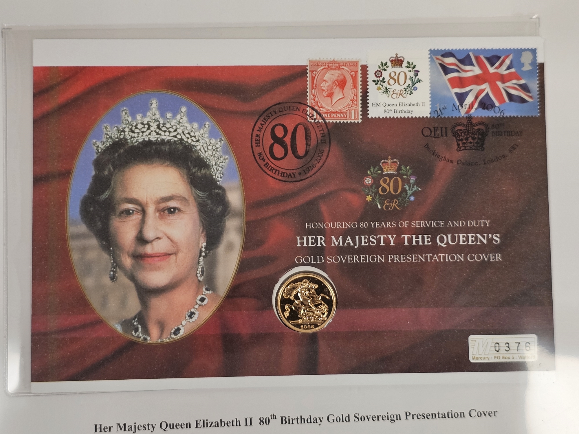 Elizabeth II (1952-2022) sovereign 2006, crowned bust right, rev St George and dragon in - Bild 2 aus 4
