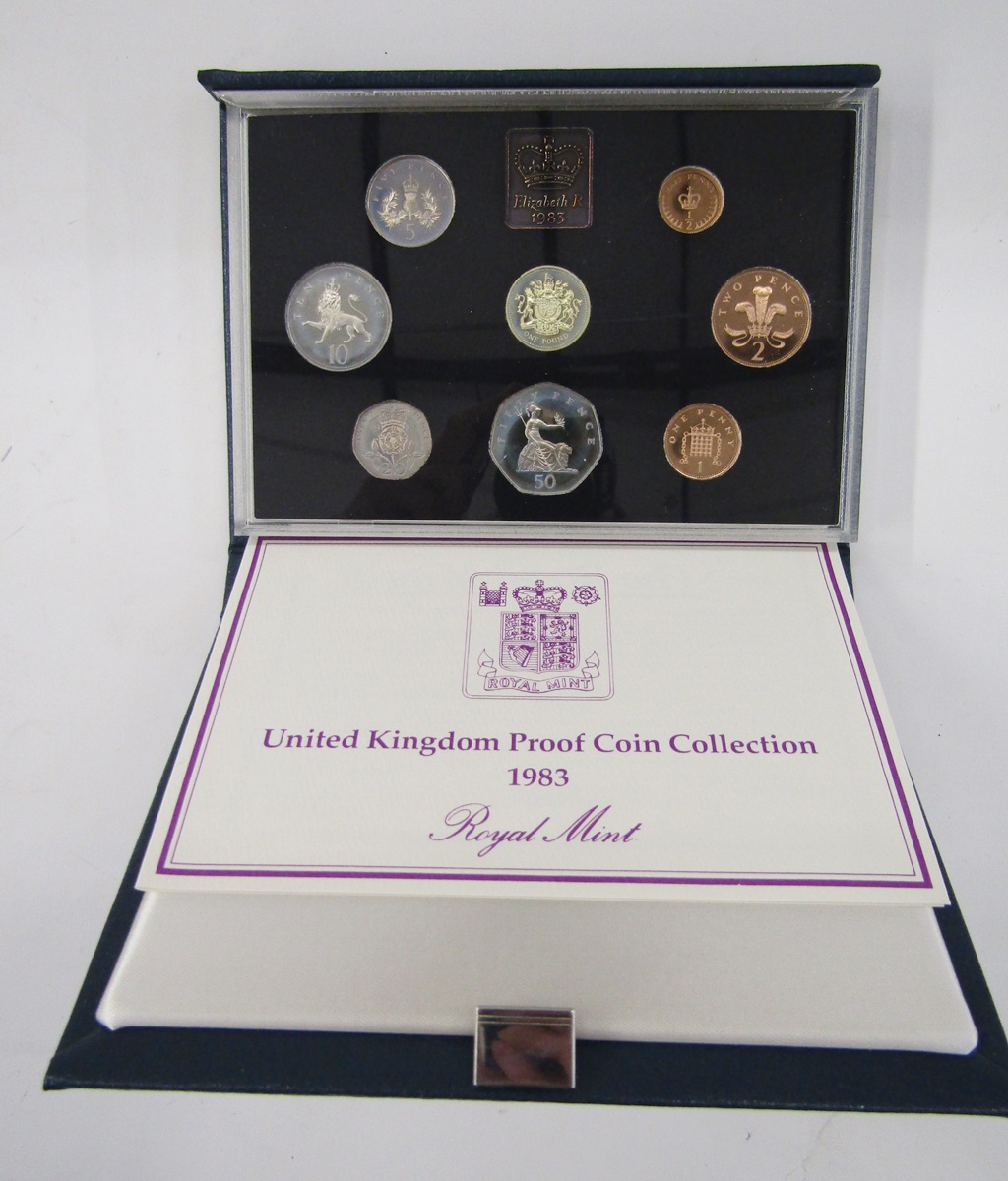 United Kingdom proof sets (9), 1983, 1988, 1990 x 2, 1996, 2001, 2002, 2003 and 2004. - Image 4 of 9