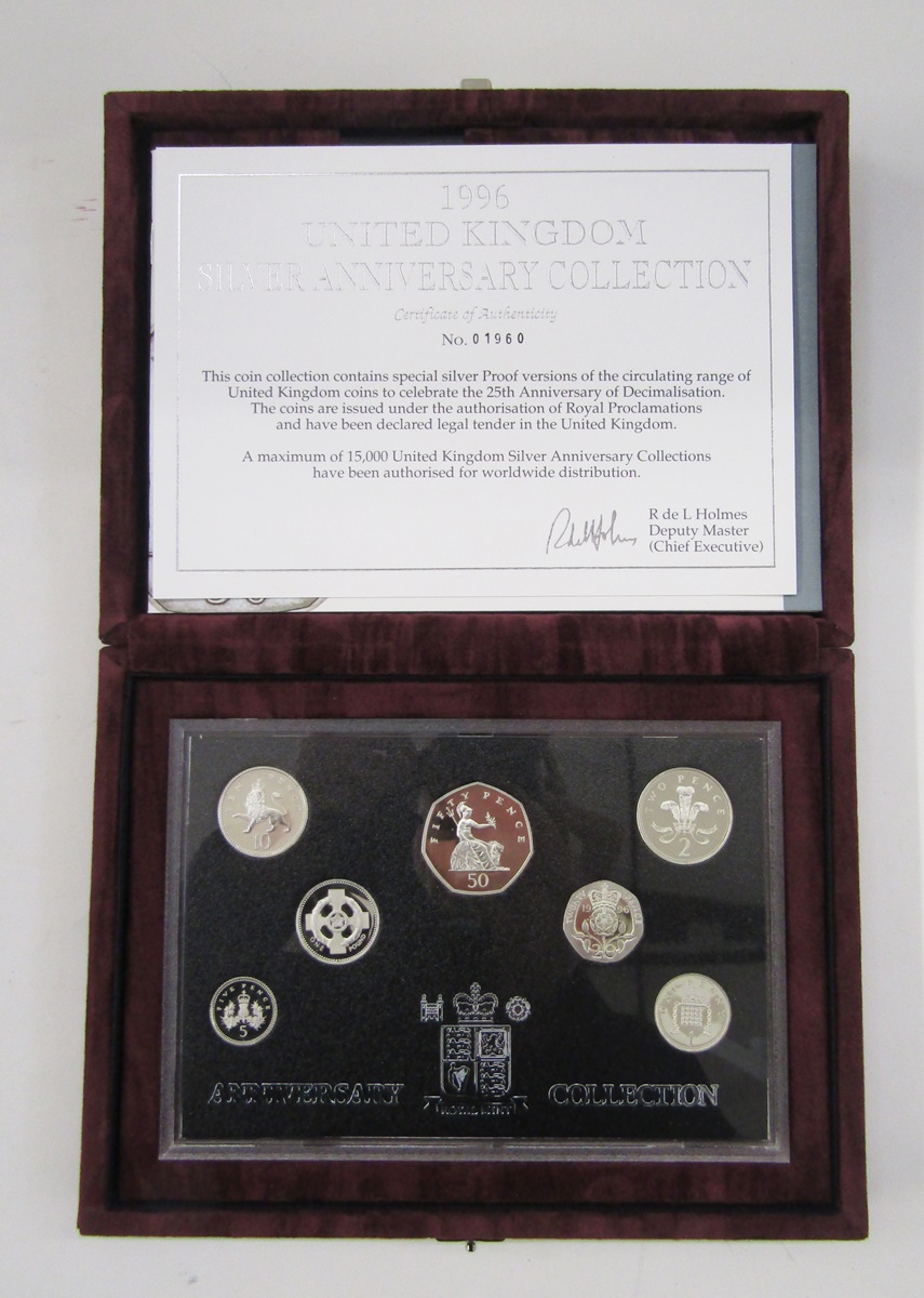 United Kingdom proof sets (9), 1983, 1988, 1990 x 2, 1996, 2001, 2002, 2003 and 2004. - Image 7 of 9