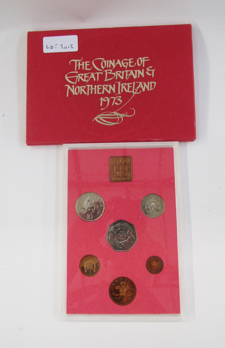 UK proof sets (8), dates, 1972 x 2, 1973 x 2, 1975, 1977, 1978 x 2, most sets show toning to lower