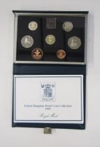 United Kingdom proof sets (5), 1983, 2 x 1984, 2 x 1985.