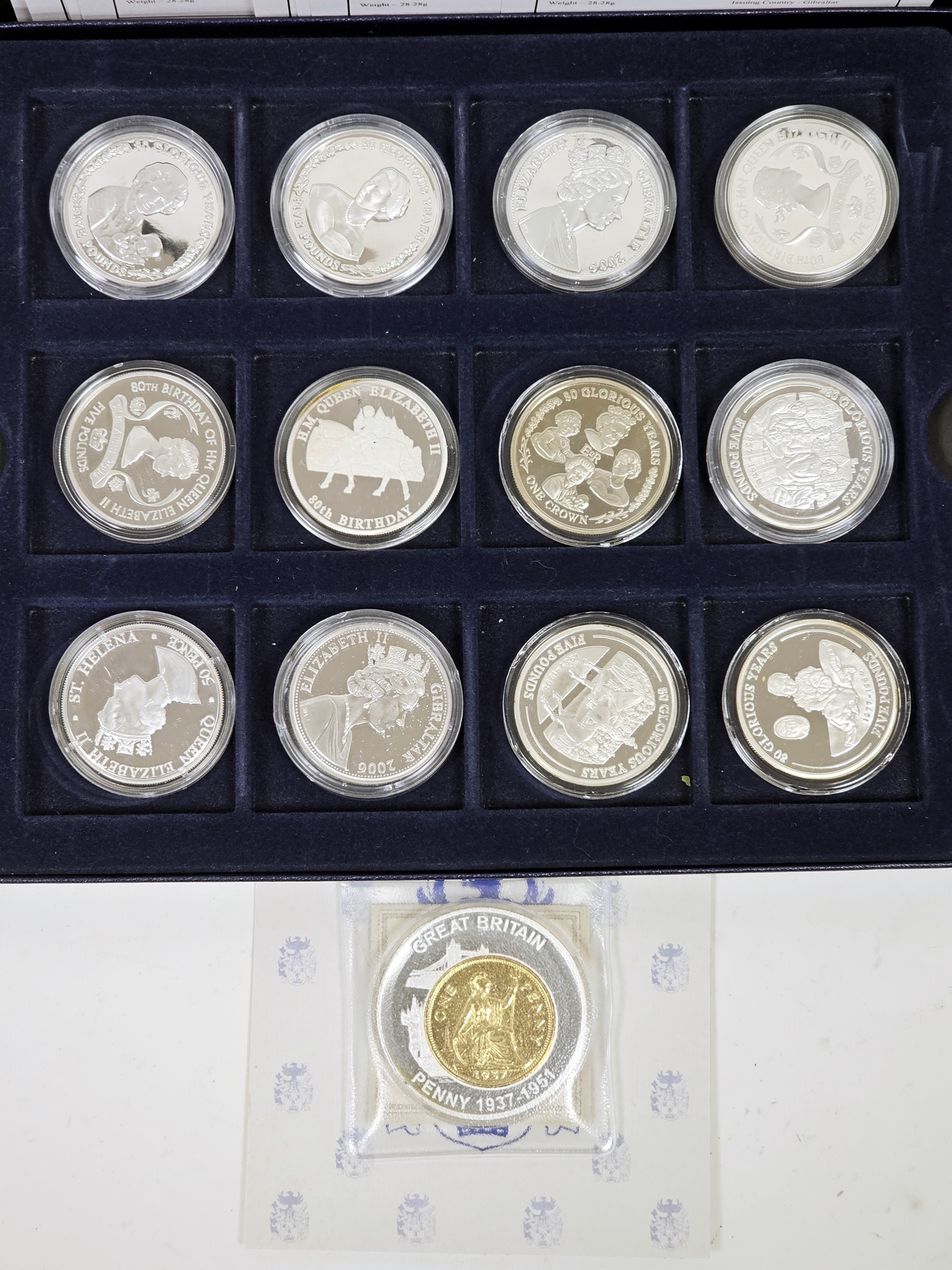 Westminster coin collection to commemorate Queen Elizabeth II's 80th birthday, consisting of 12 - Image 2 of 3