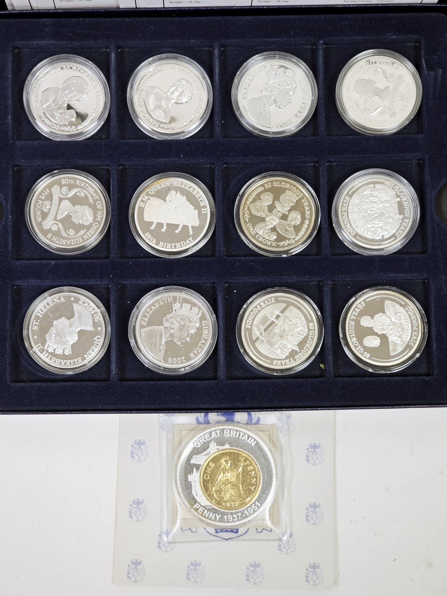 Westminster coin collection to commemorate Queen Elizabeth II's 80th birthday, consisting of 12 - Image 2 of 3