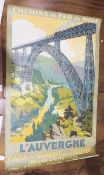 Reproduction French lithographic travel poster after E Paul Champseix 